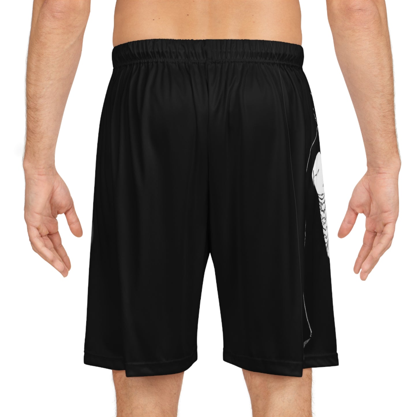 Hiei YYH Manga Style Basketball Shorts Unisex