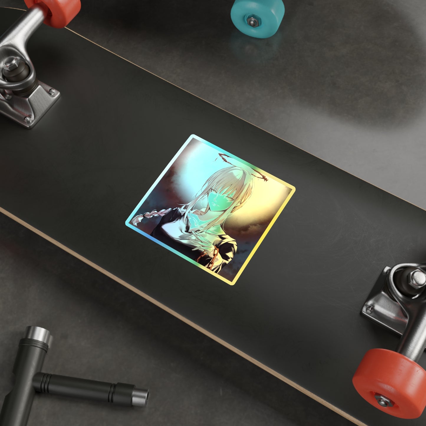 Holographic Makima Sticker