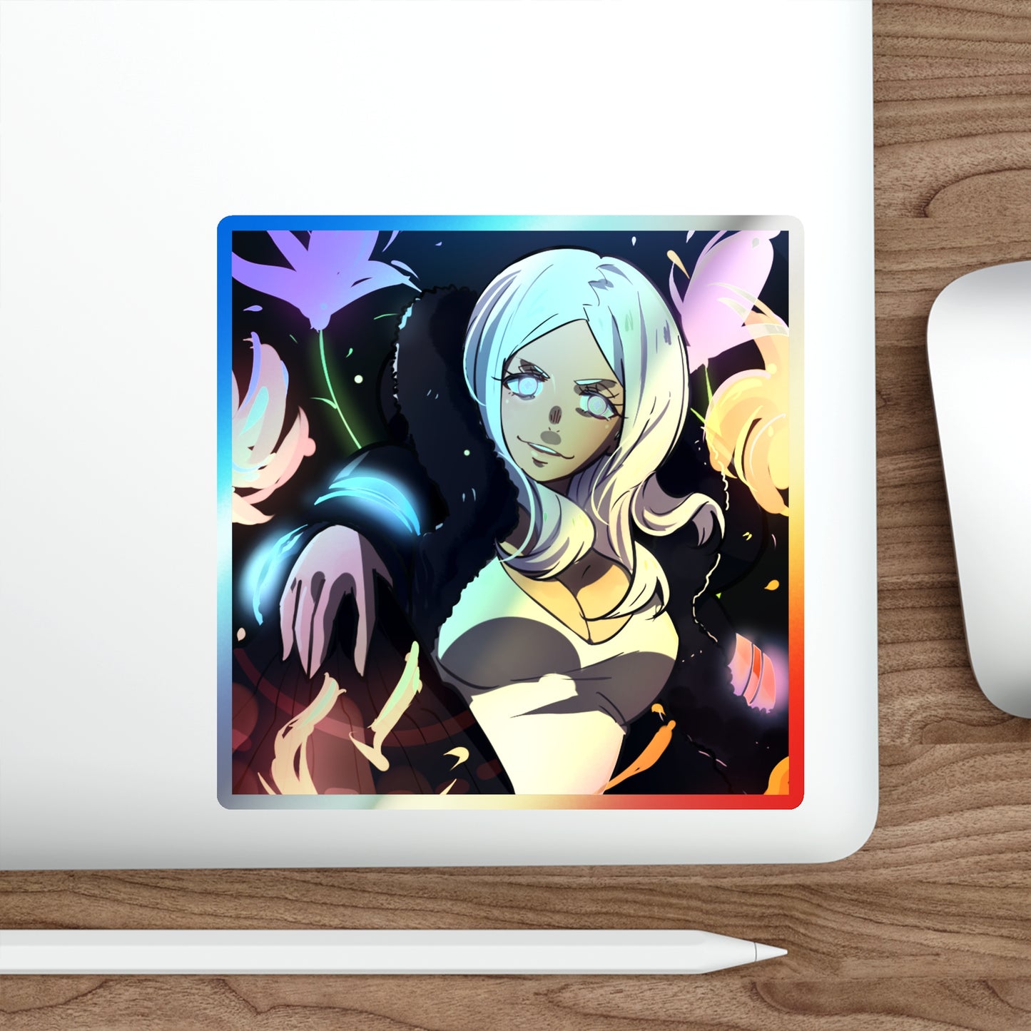 Fire Force Hibana Holographic Stickers