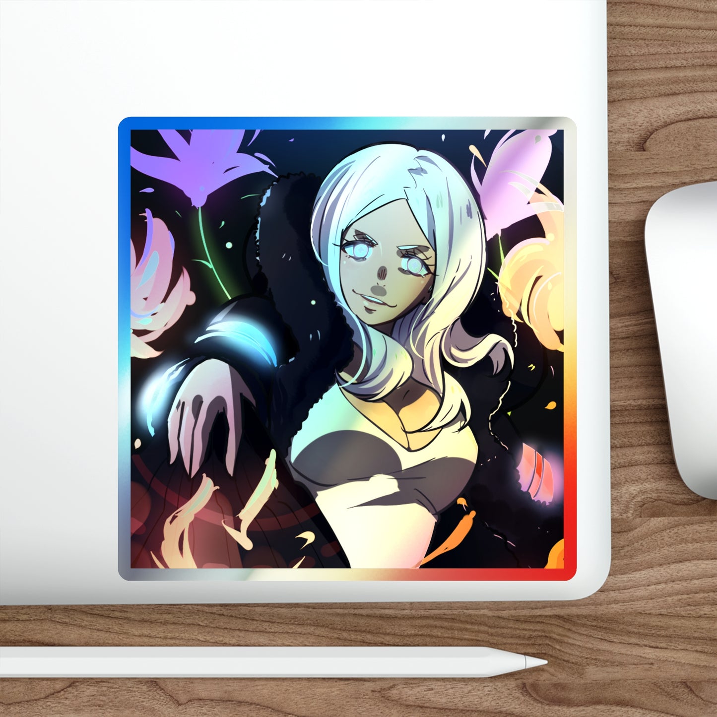 Fire Force Hibana Holographic Stickers