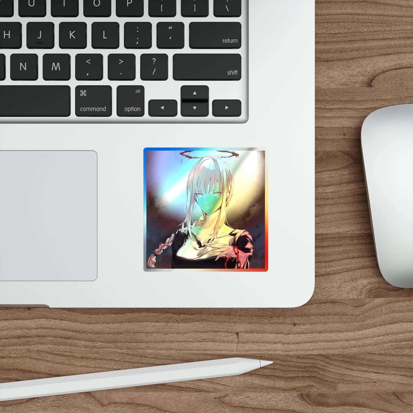 Holographic Makima Sticker