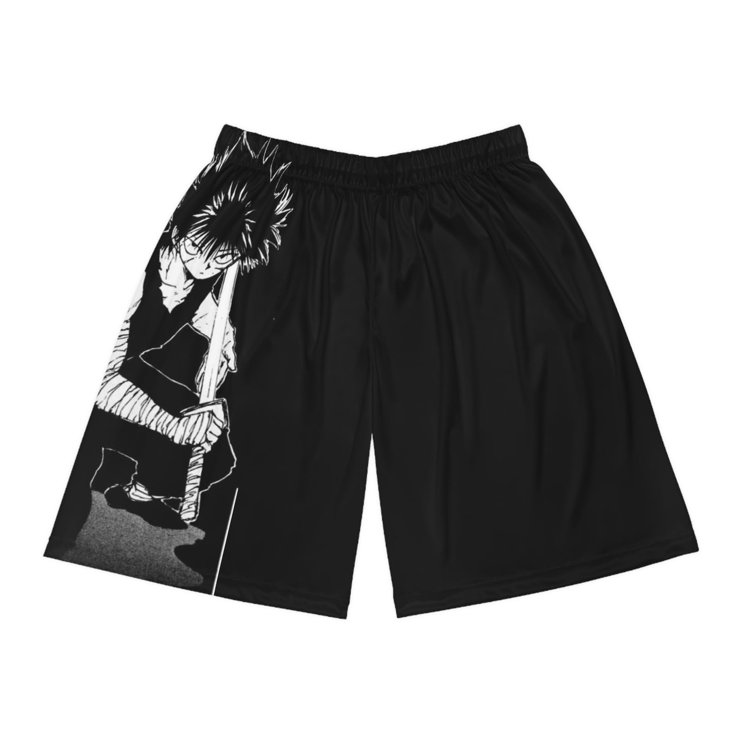 Hiei YYH Manga Style Basketball Shorts Unisex